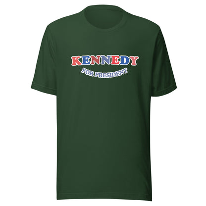 Kennedy for President Colorful Unisex Tee - TEAM KENNEDY. All rights reserved