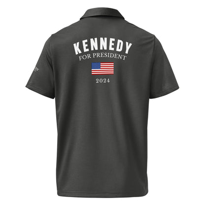 Kennedy for President Flag Adidas Space - Dyed Polo - Team Kennedy Official Merchandise