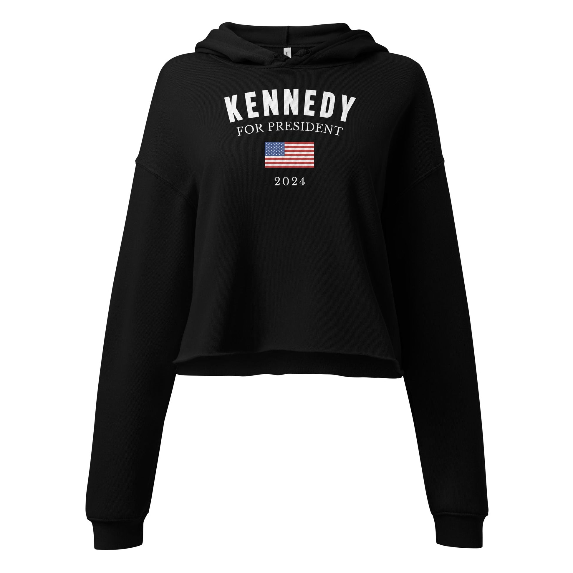 Kennedy for President Flag Crop Hoodie - Team Kennedy Official Merchandise