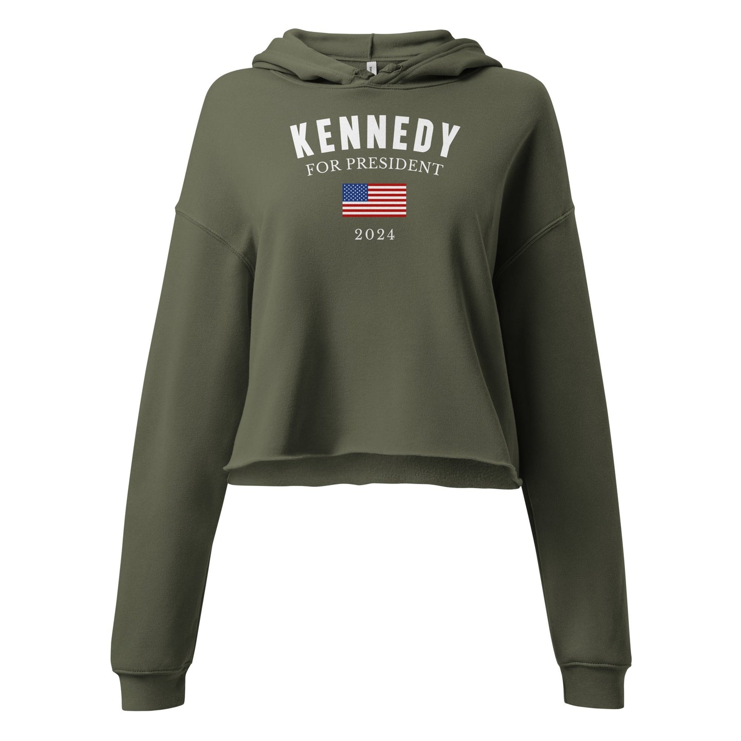 Kennedy for President Flag Crop Hoodie - Team Kennedy Official Merchandise