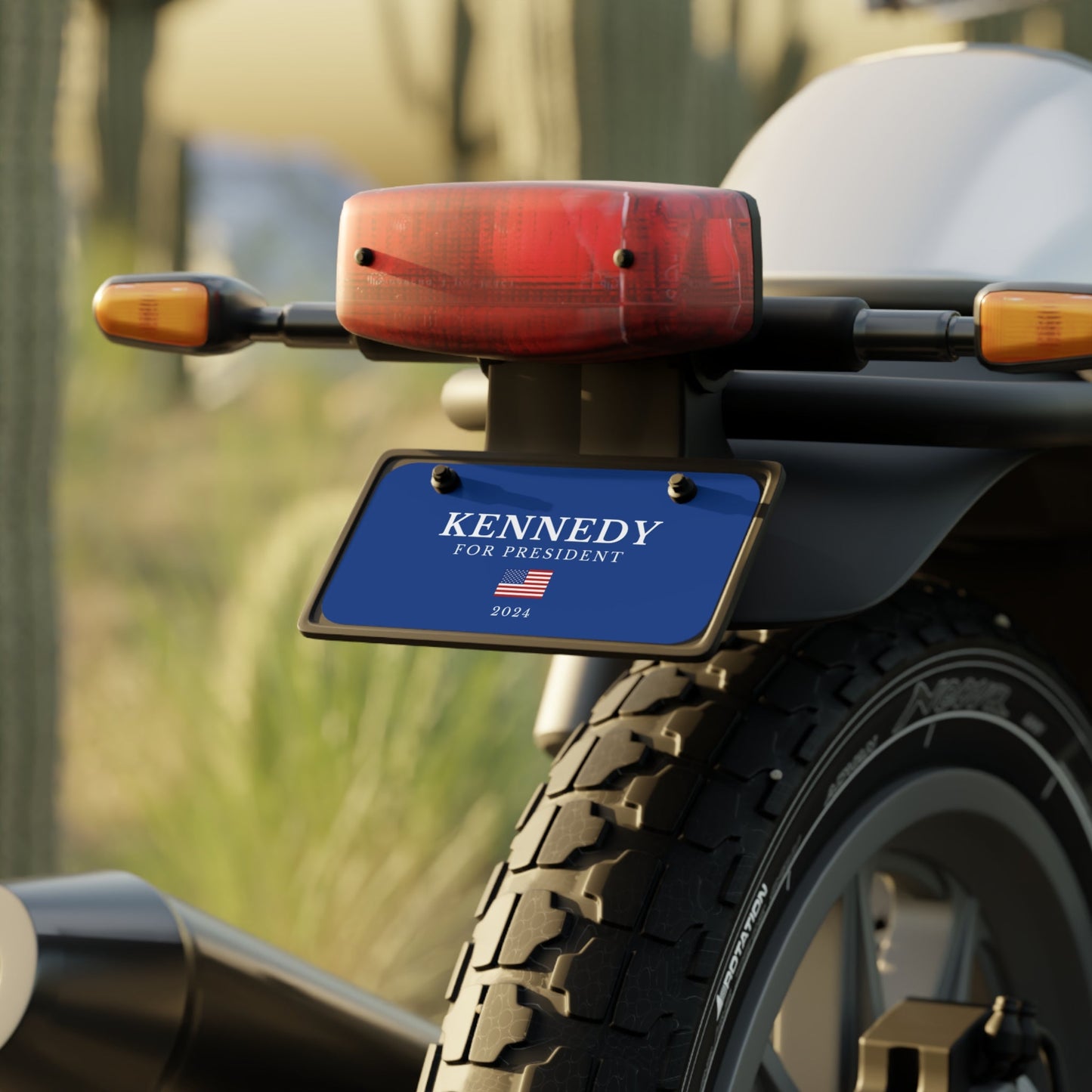 Kennedy for President Flag Mini License Plate - Team Kennedy Official Merchandise