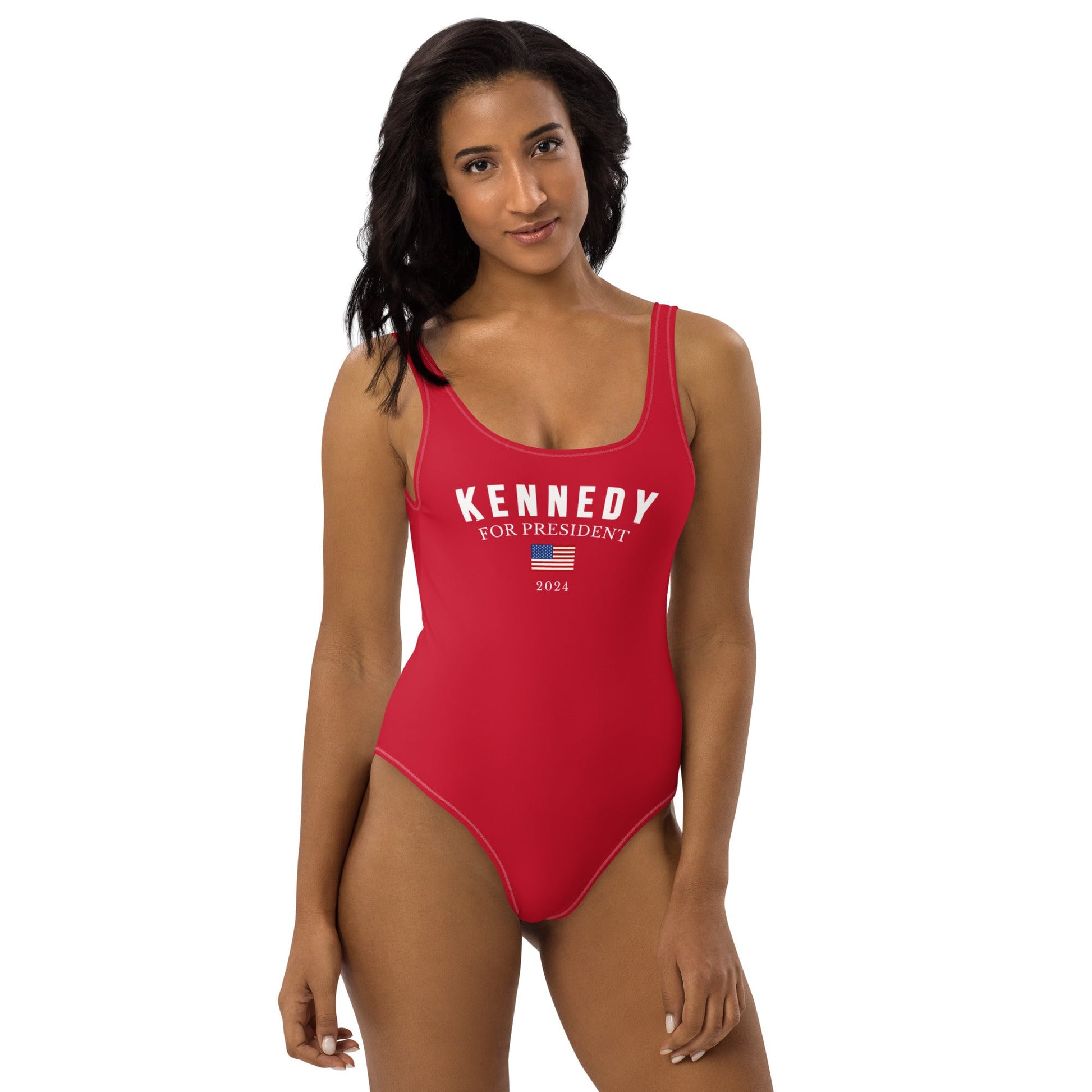 Kennedy for President Flag One - Piece Swimsuit - TEAM KENNEDY. All rights reserved