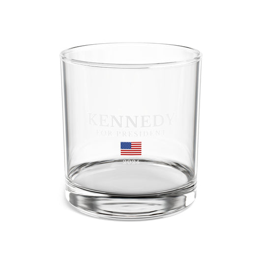 Kennedy for President Flag Rocks Glass, 10oz - Team Kennedy Official Merchandise