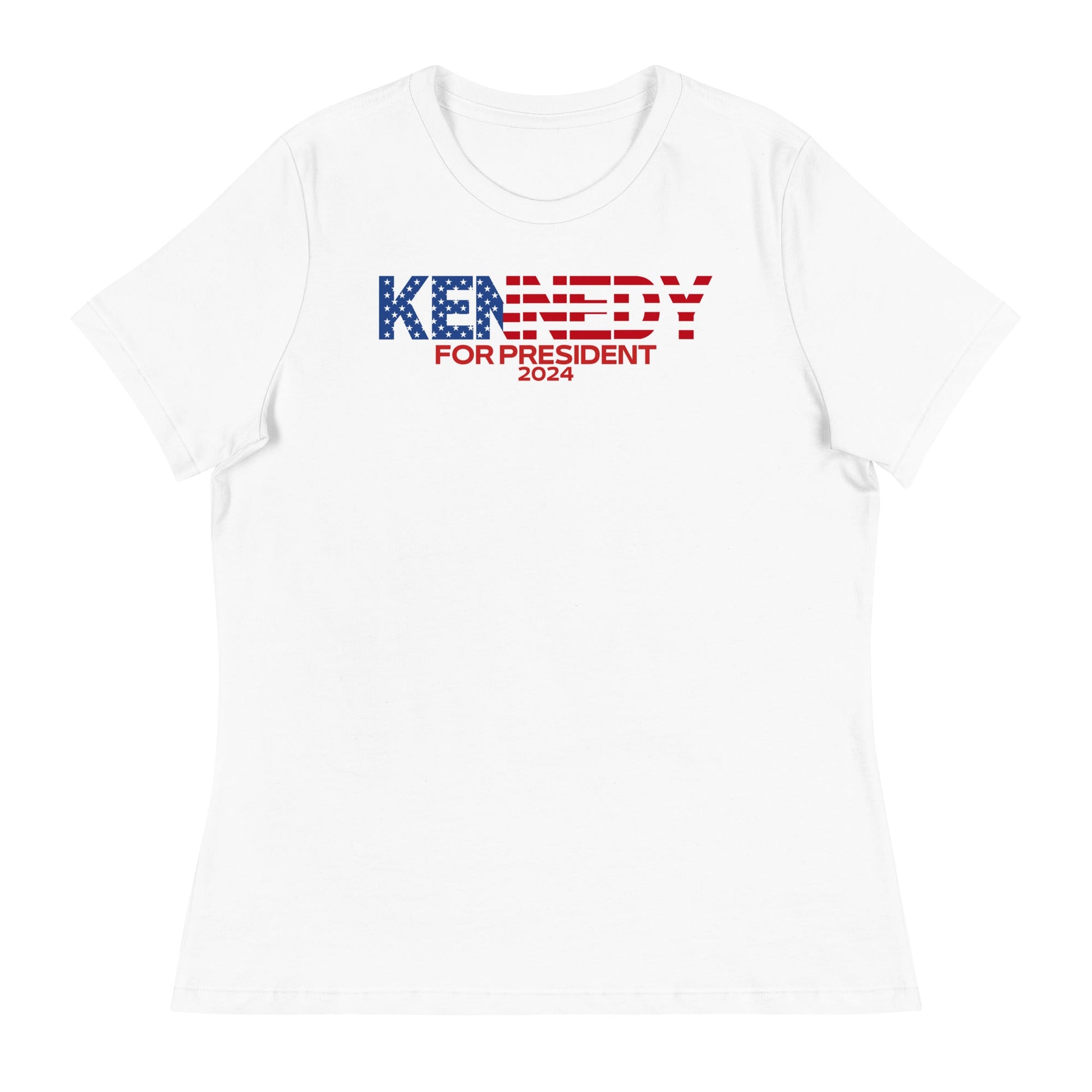 Kennedy for President Flag Women's Relaxed Tee - TEAM KENNEDY. All rights reserved