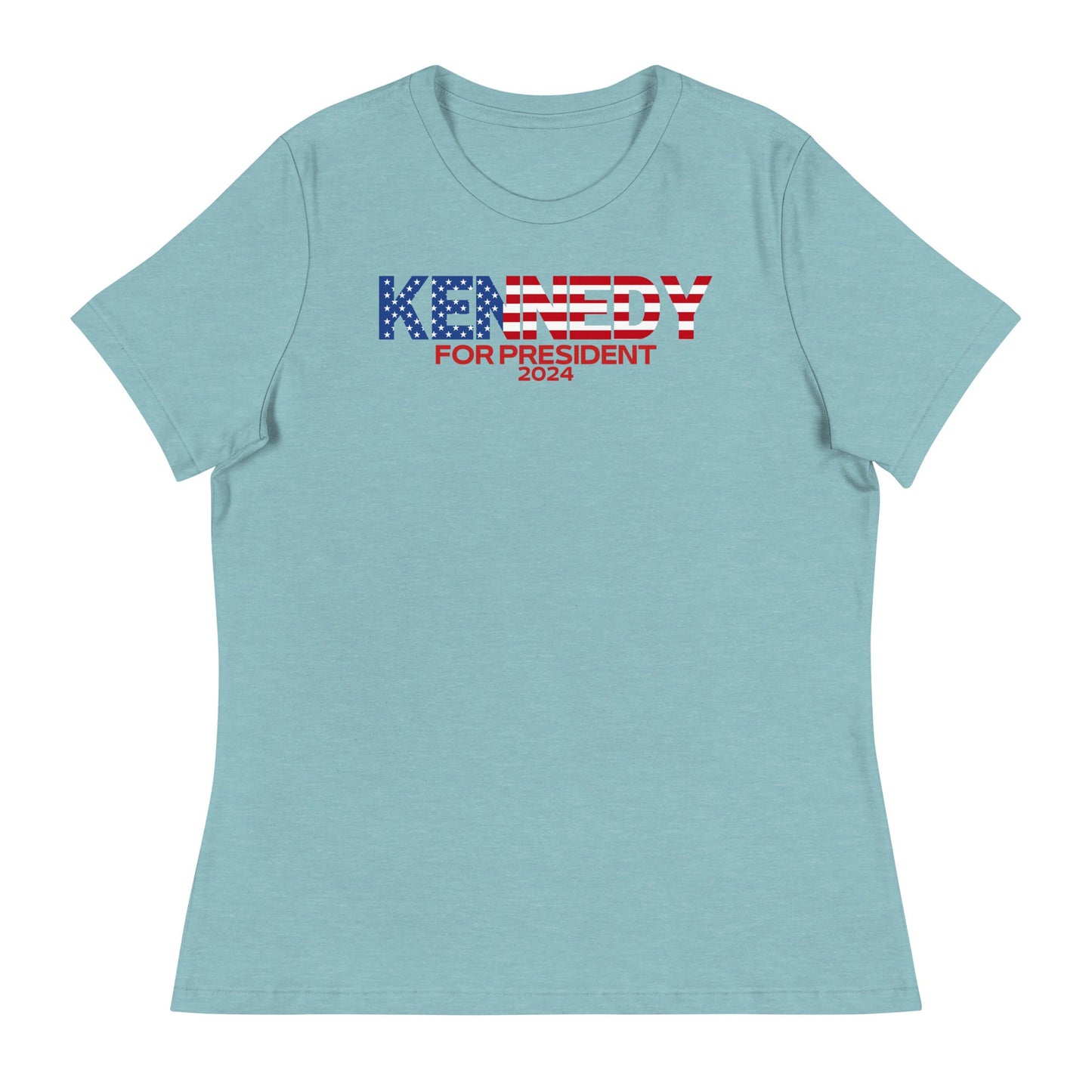 Kennedy for President Flag Women's Relaxed Tee - TEAM KENNEDY. All rights reserved