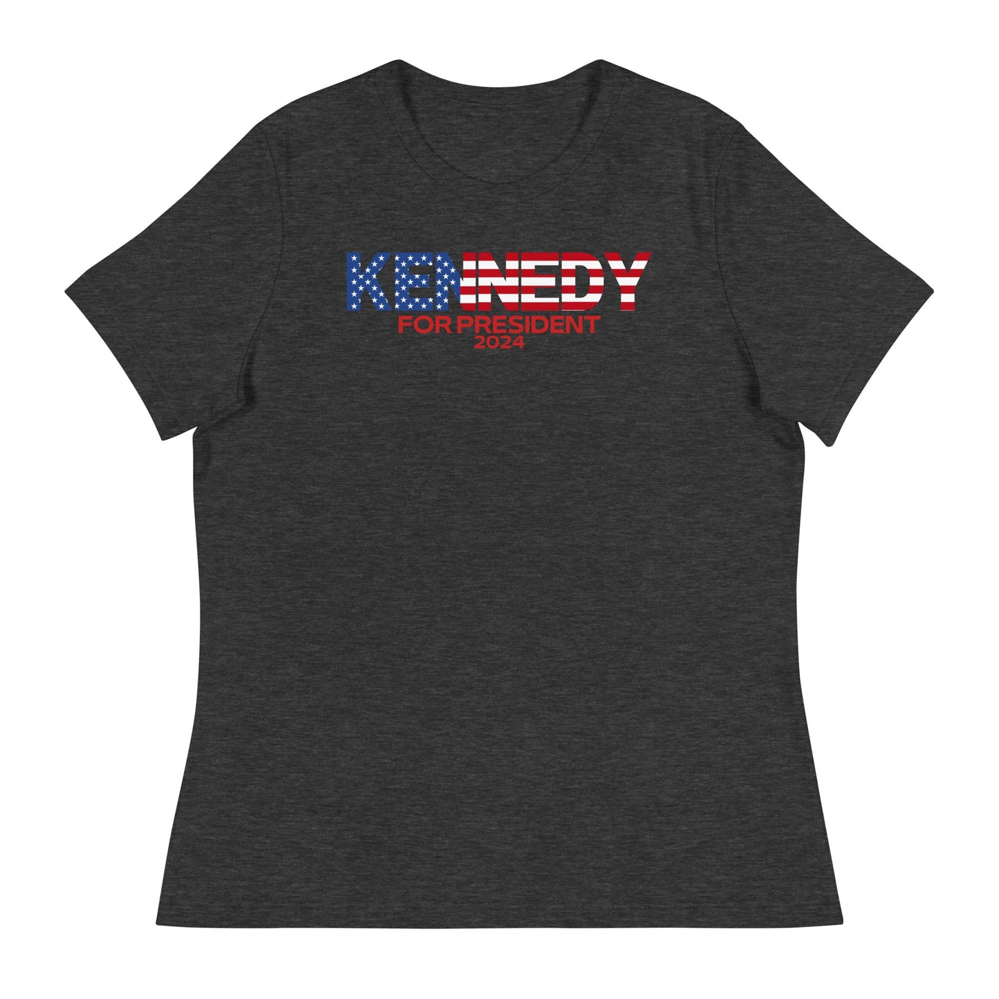 Kennedy for President Flag Women's Relaxed Tee - TEAM KENNEDY. All rights reserved