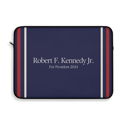 Kennedy for President Navy Laptop Sleeve - TEAM KENNEDY. All rights reserved