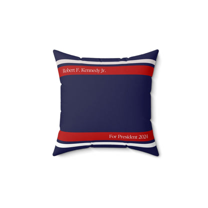 Kennedy for President Navy Square Pillow - TEAM KENNEDY. All rights reserved