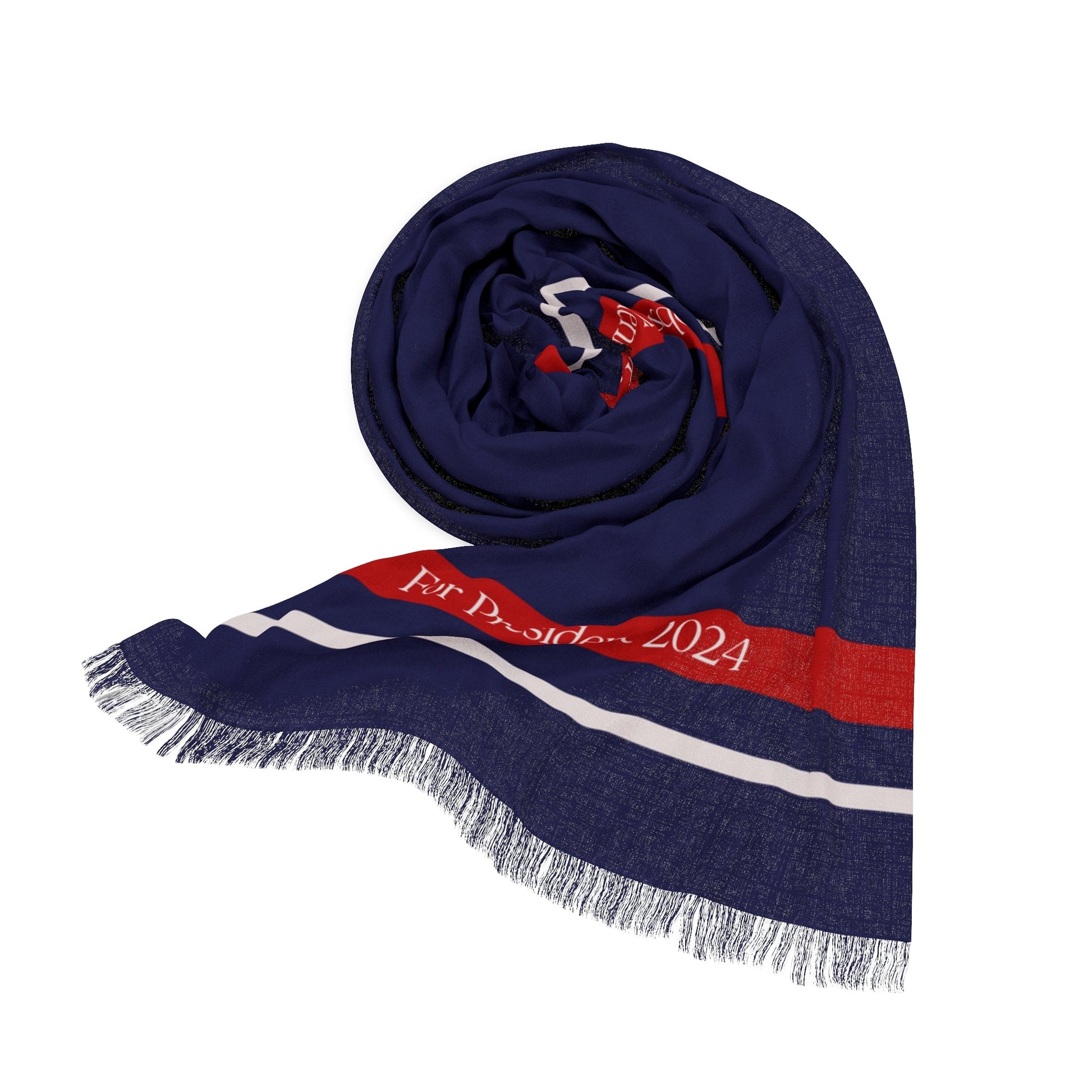 Kennedy for President Navy Striped Light Scarf - TEAM KENNEDY. All rights reserved