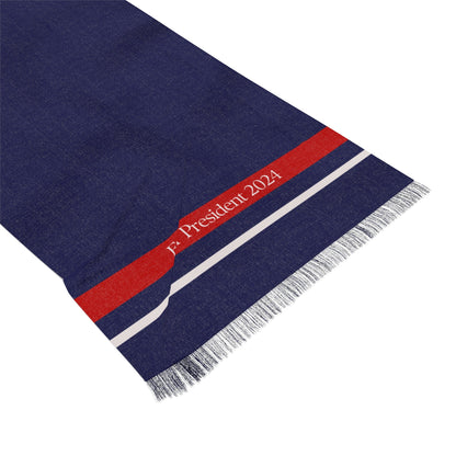 Kennedy for President Navy Striped Light Scarf - TEAM KENNEDY. All rights reserved