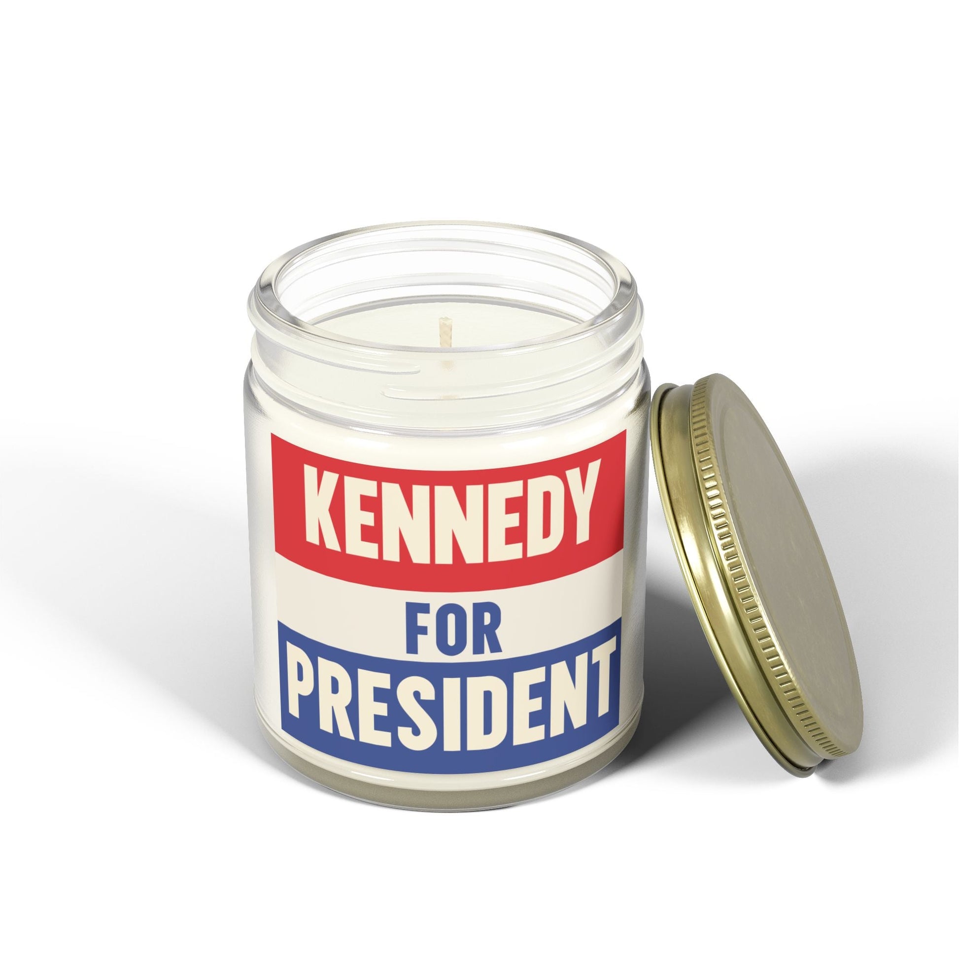 Kennedy for President Scented Coconut Apricot Candle (4oz, 9oz) - Team Kennedy Official Merchandise