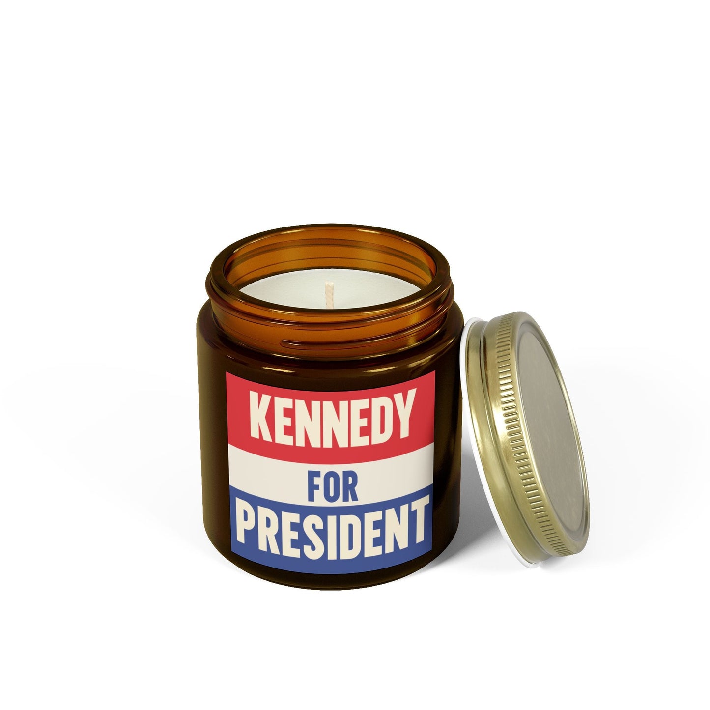 Kennedy for President Scented Coconut Apricot Candle (4oz, 9oz) - Team Kennedy Official Merchandise