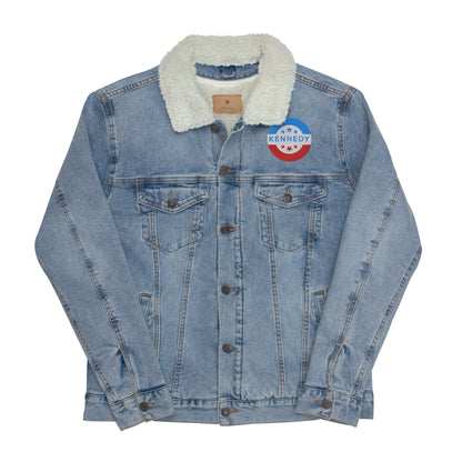 Kennedy For President Warm Denim Jacket - TEAM KENNEDY. All rights reserved