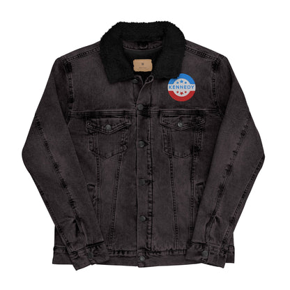 Kennedy For President Warm Denim Jacket - TEAM KENNEDY. All rights reserved