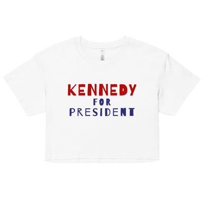 Kennedy for President Women’s Crop Top - TEAM KENNEDY. All rights reserved