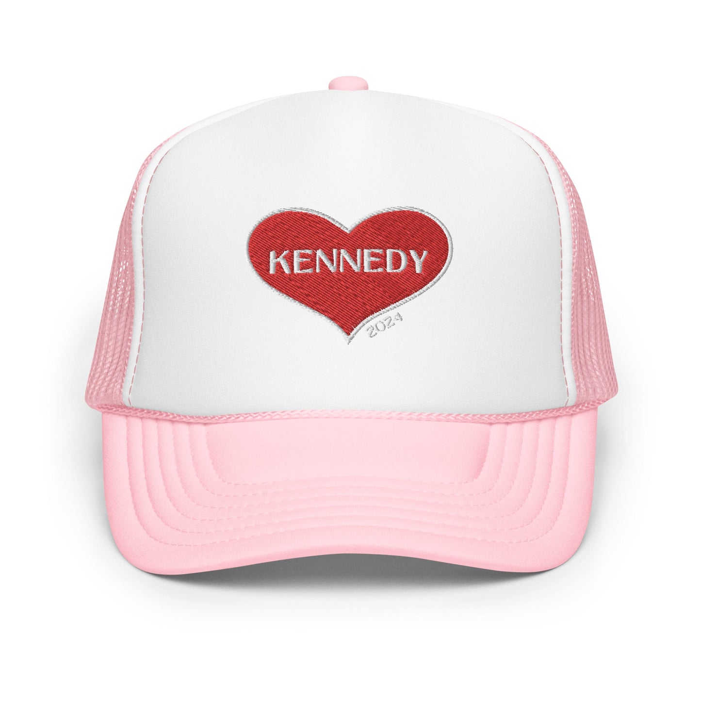 Kennedy Heart 2024 Foam Trucker Hat - TEAM KENNEDY. All rights reserved