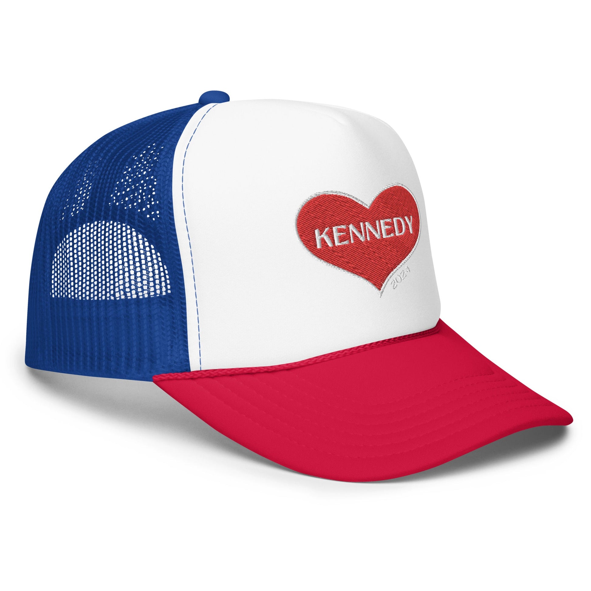 Kennedy Heart 2024 Foam Trucker Hat - TEAM KENNEDY. All rights reserved