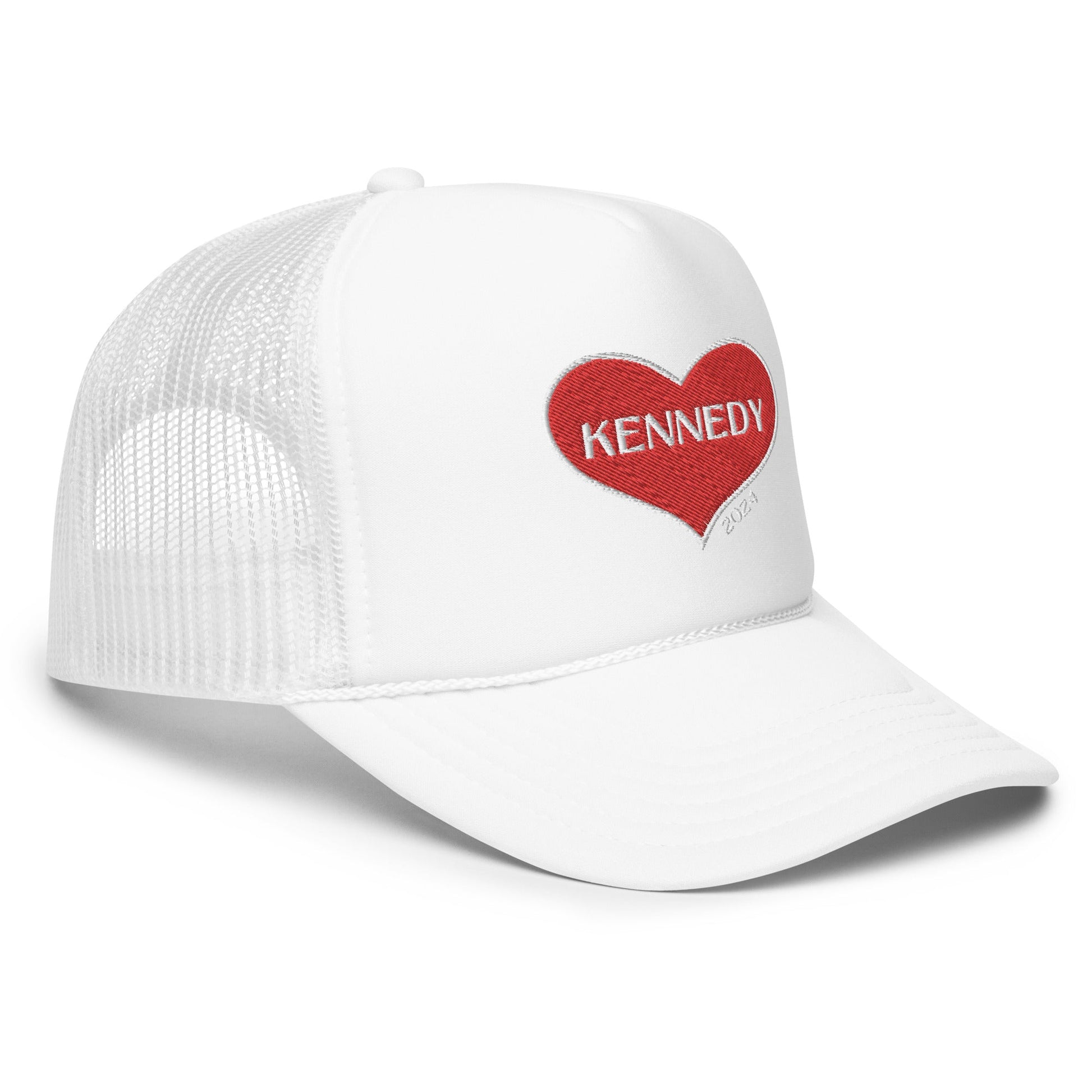 Kennedy Heart 2024 Foam Trucker Hat - TEAM KENNEDY. All rights reserved