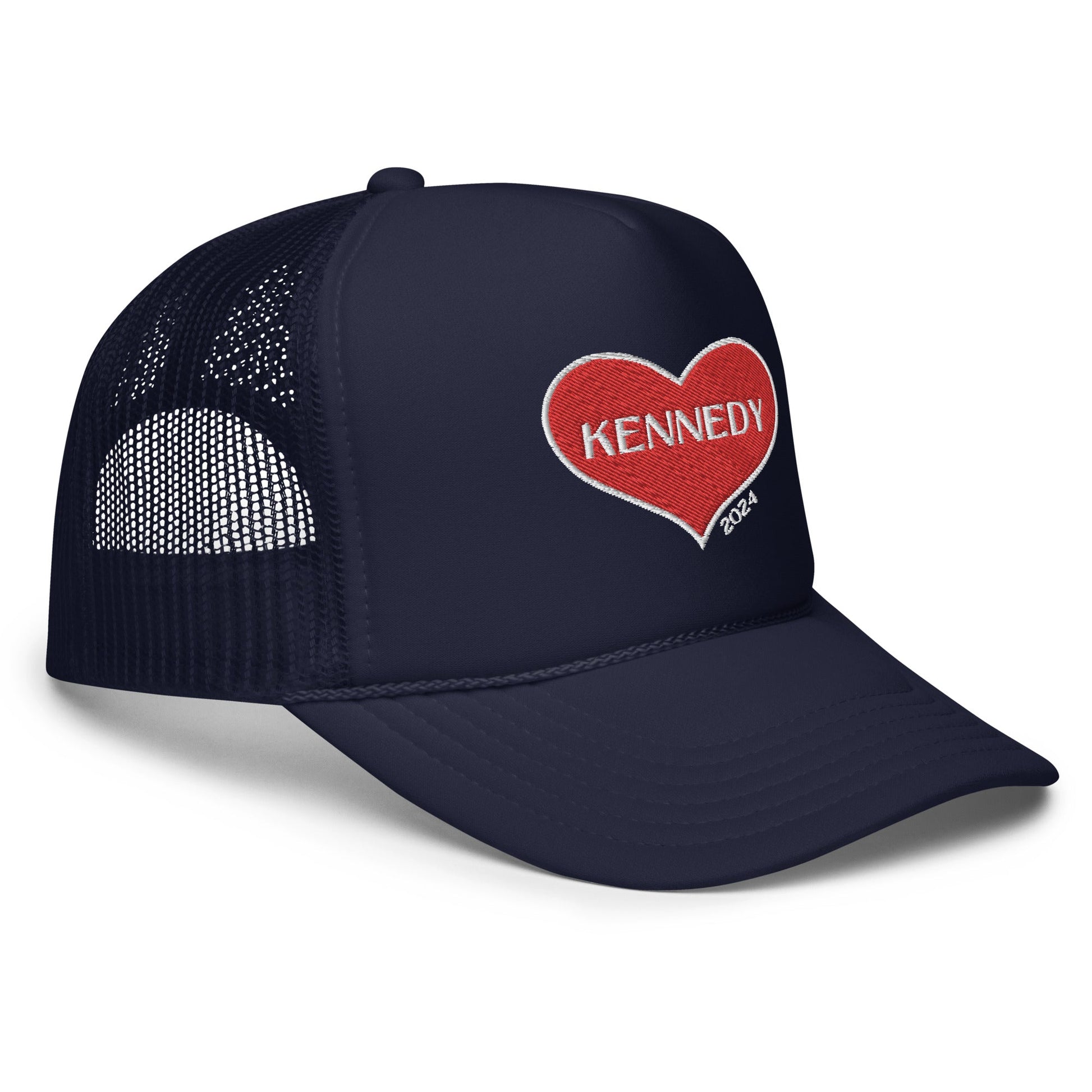 Kennedy Heart 2024 Foam Trucker Hat - TEAM KENNEDY. All rights reserved