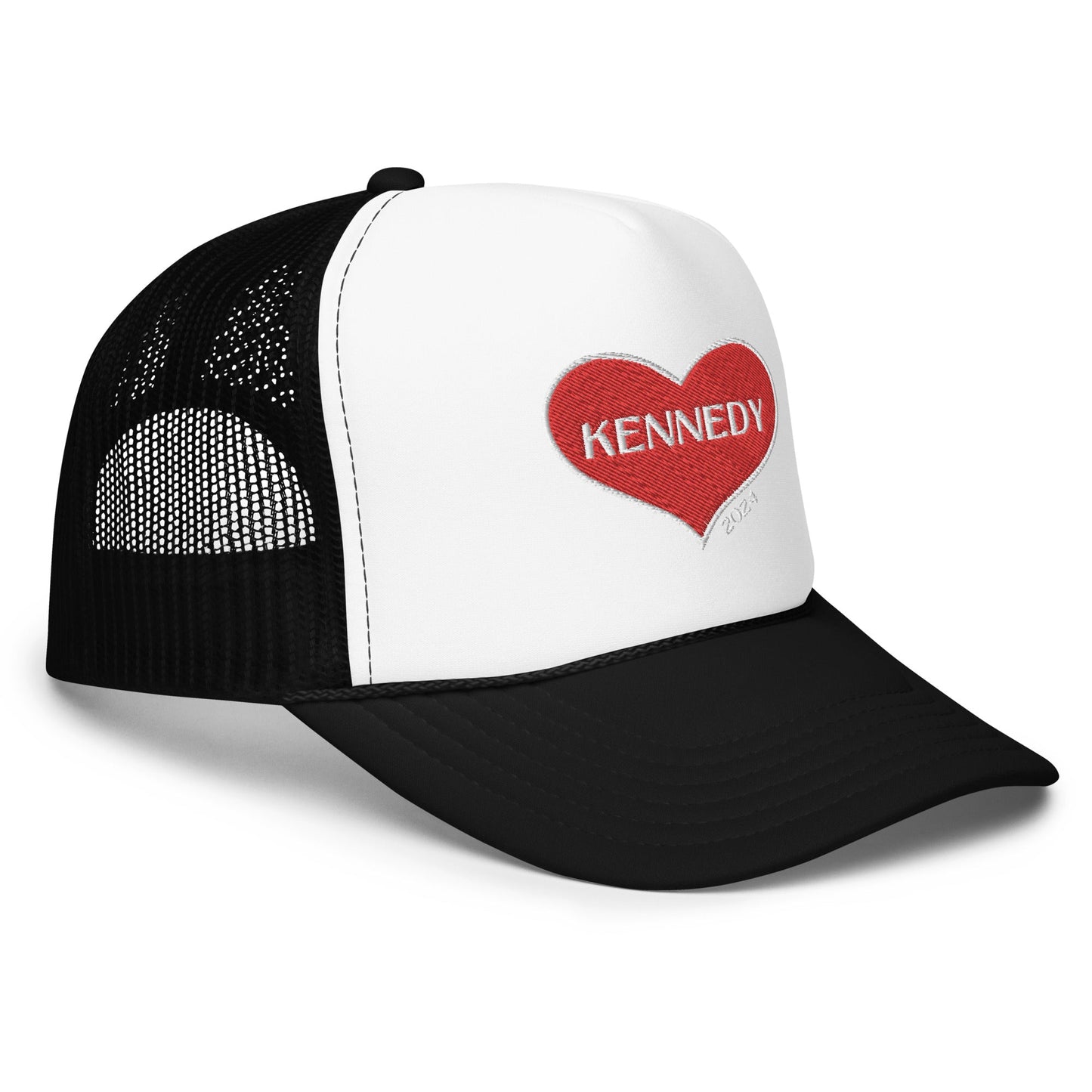 Kennedy Heart 2024 Foam Trucker Hat - TEAM KENNEDY. All rights reserved