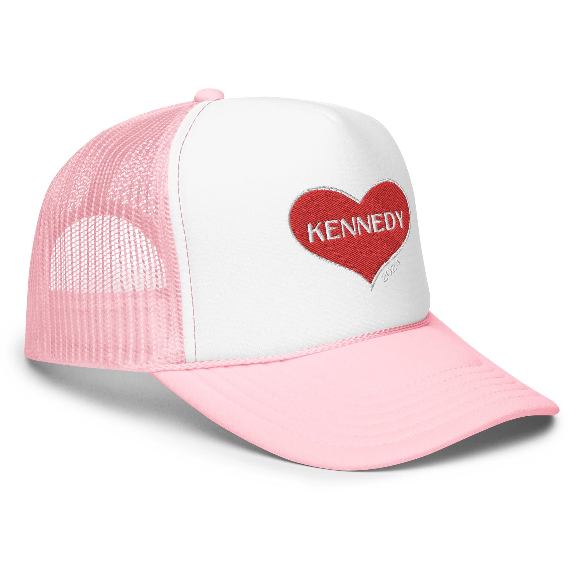 Kennedy Heart 2024 Foam Trucker Hat - TEAM KENNEDY. All rights reserved