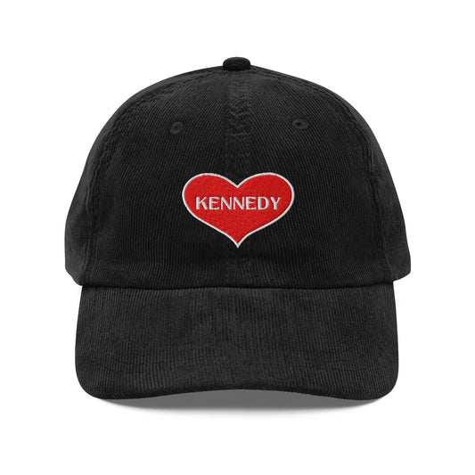 Kennedy Heart Corduroy Cap II - Team Kennedy Official Merchandise