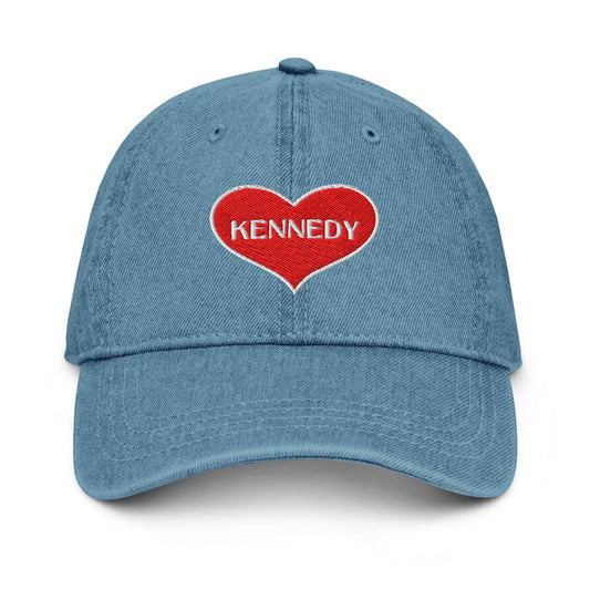 Kennedy Heart Denim Hat - Team Kennedy Official Merchandise