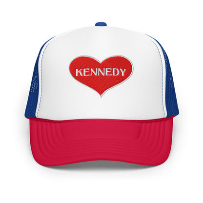 Kennedy Heart Foam Trucker Hat - Team Kennedy Official Merchandise