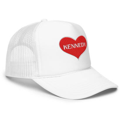 Kennedy Heart Foam Trucker Hat - Team Kennedy Official Merchandise