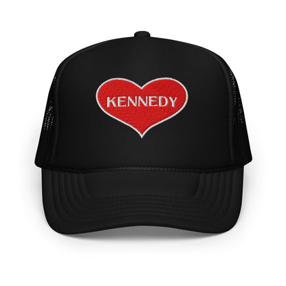 Kennedy Heart Foam Trucker Hat - Team Kennedy Official Merchandise