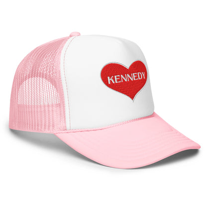 Kennedy Heart Foam Trucker Hat - Team Kennedy Official Merchandise