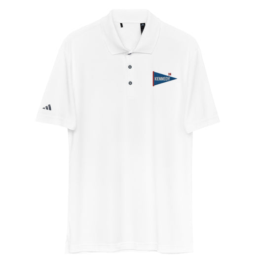 Kennedy Pennant Embroidered Adidas Performance Polo Shirt - Team Kennedy Official Merchandise