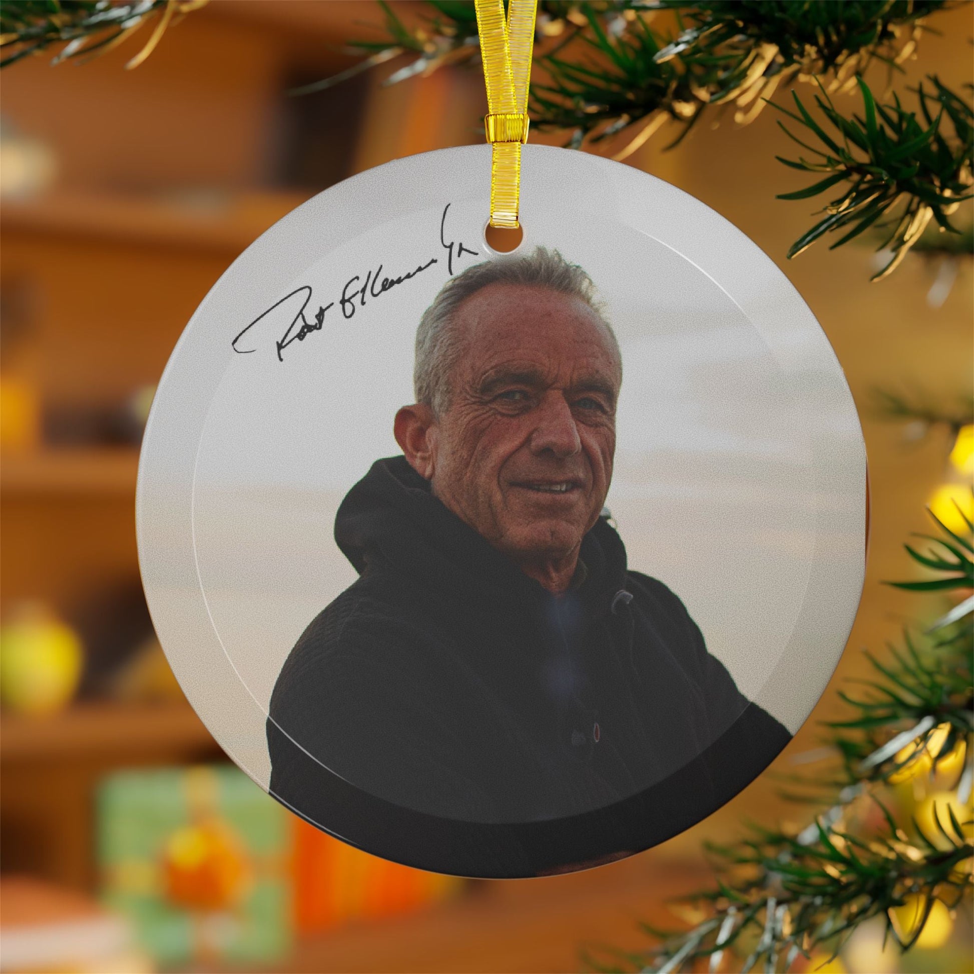 Kennedy Signature Glass Ornament - Team Kennedy Official Merchandise