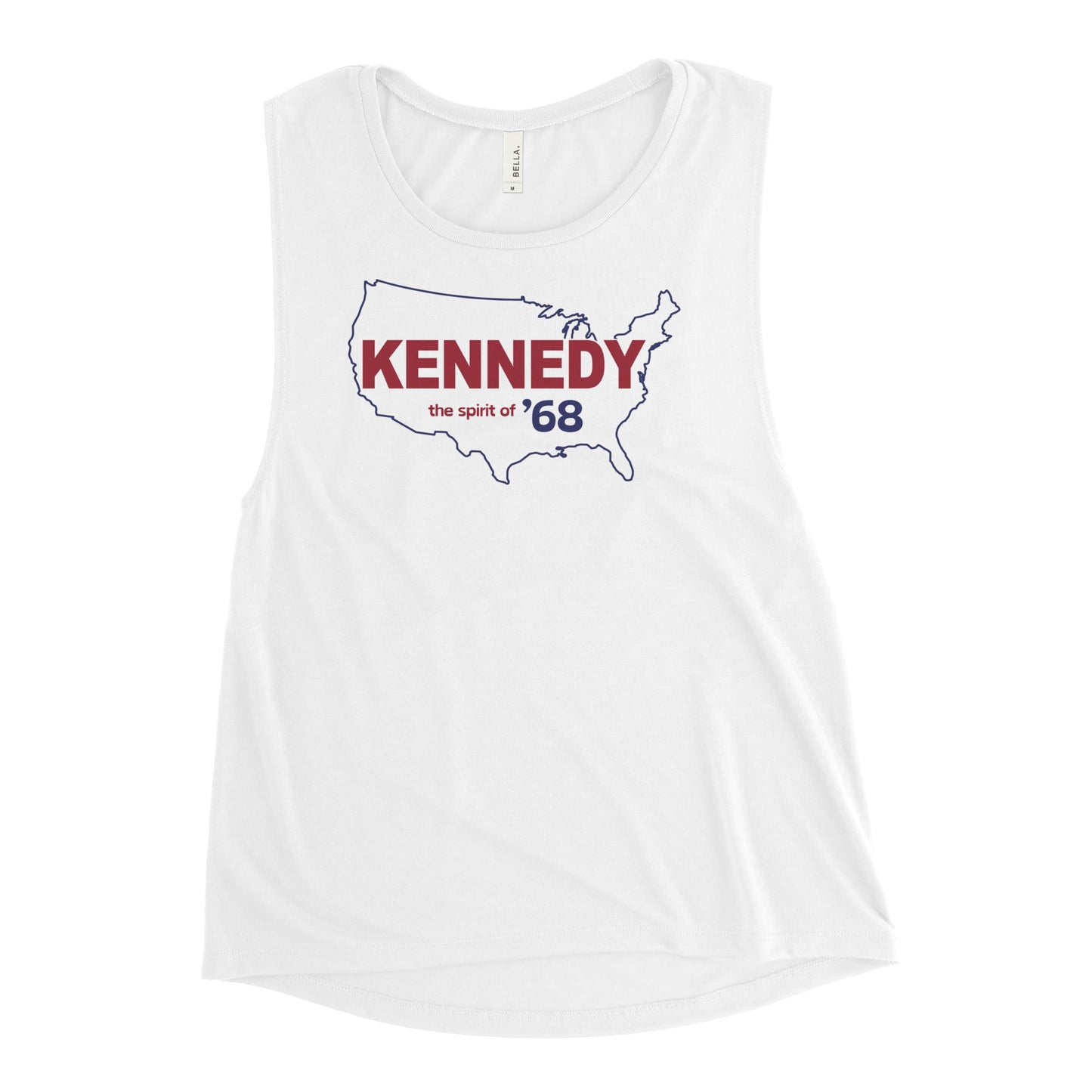 Kennedy Spirit of 68' Womens' Muscle Tank - TEAM KENNEDY. All rights reserved