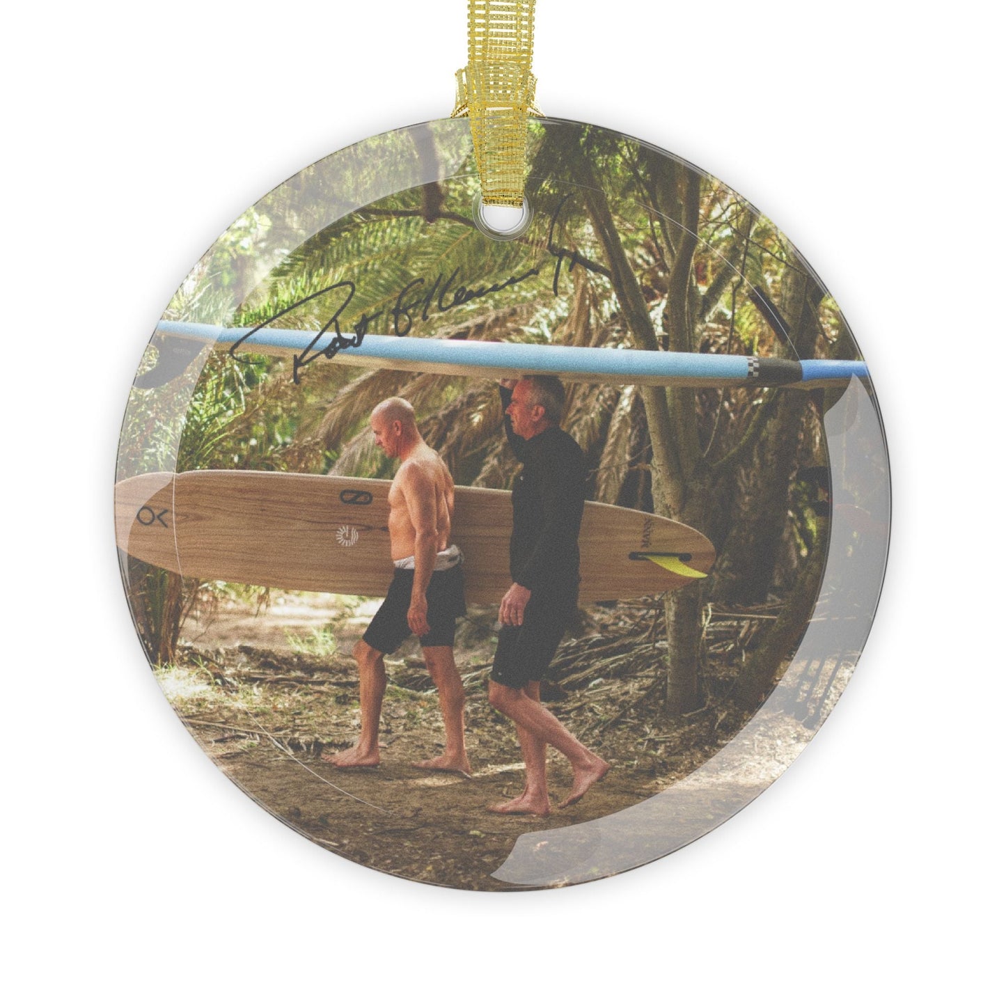 Kennedy Surfing II Signature Glass Ornament - Team Kennedy Official Merchandise