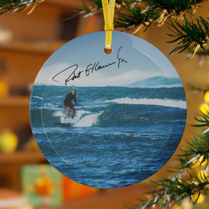 Kennedy Surfing III Signature Glass Ornament - Team Kennedy Official Merchandise