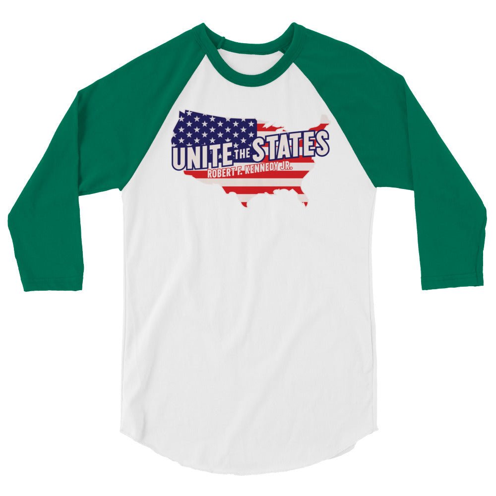 Kennedy Unite the States 3/4 Sleeve Raglan Shirt - Team Kennedy Official Merchandise