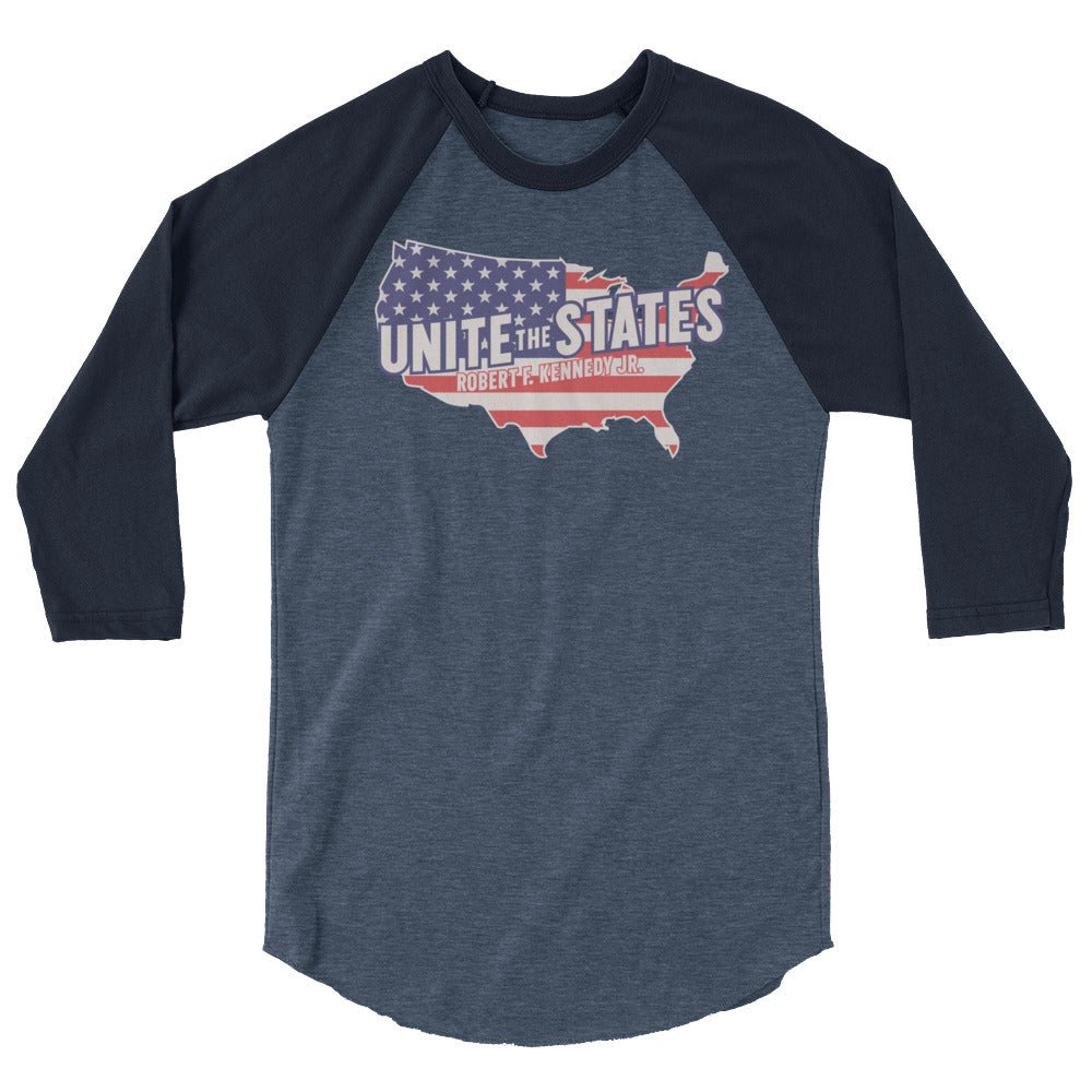 Kennedy Unite the States 3/4 Sleeve Raglan Shirt - Team Kennedy Official Merchandise