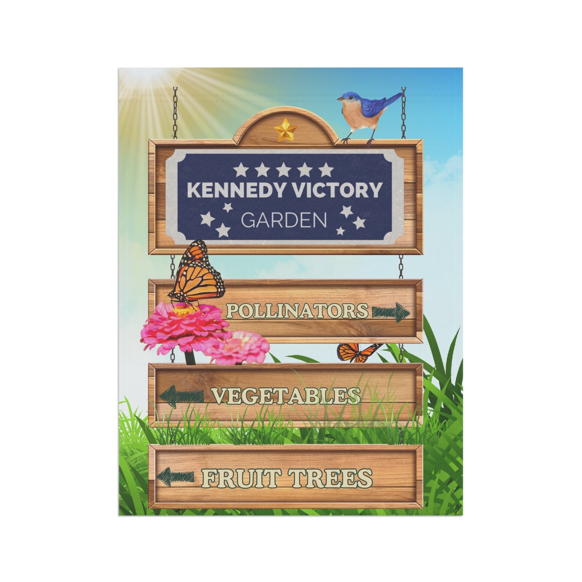 Kennedy Victory Garden Sign - TEAM KENNEDY. All rights reserved