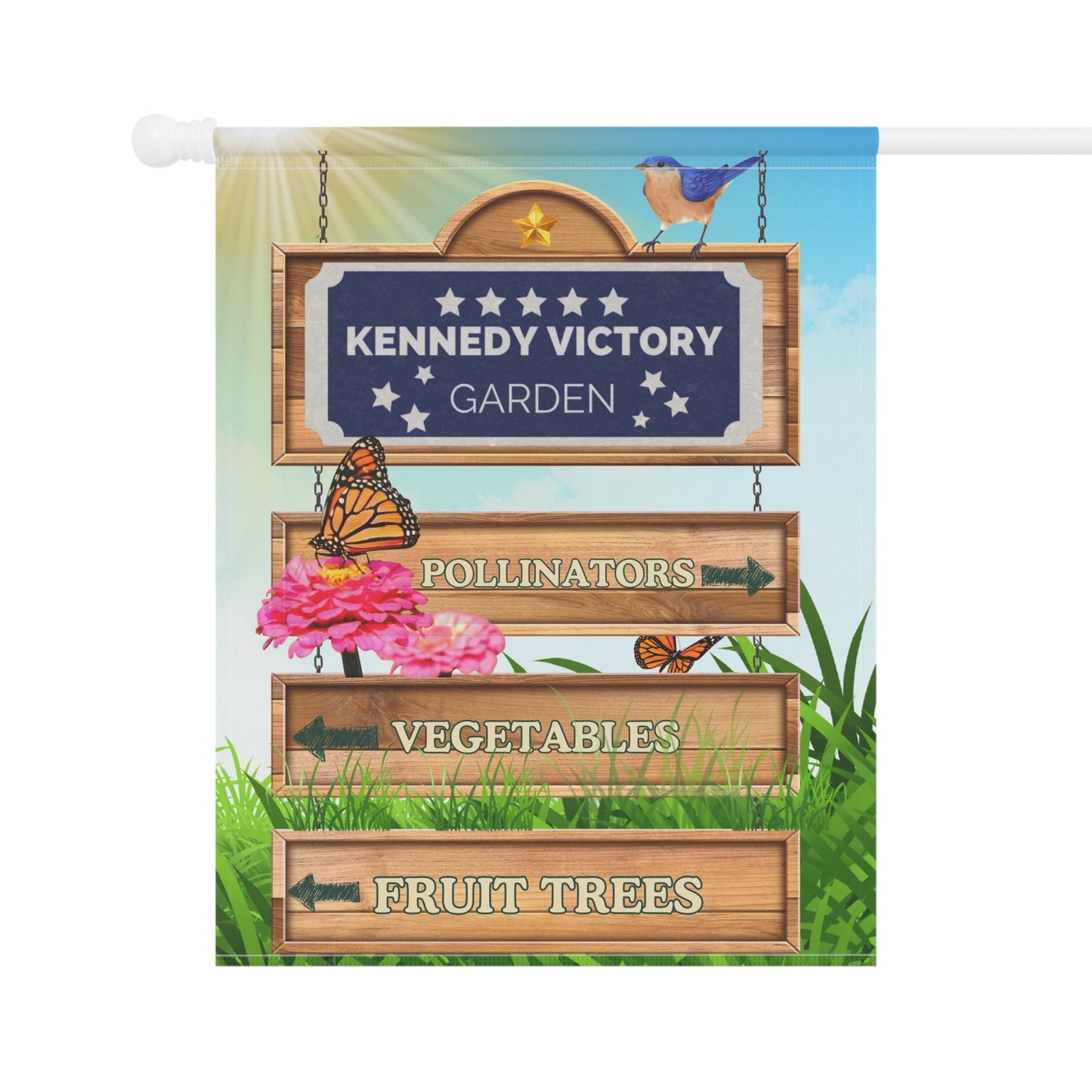 Kennedy Victory Garden Sign - TEAM KENNEDY. All rights reserved