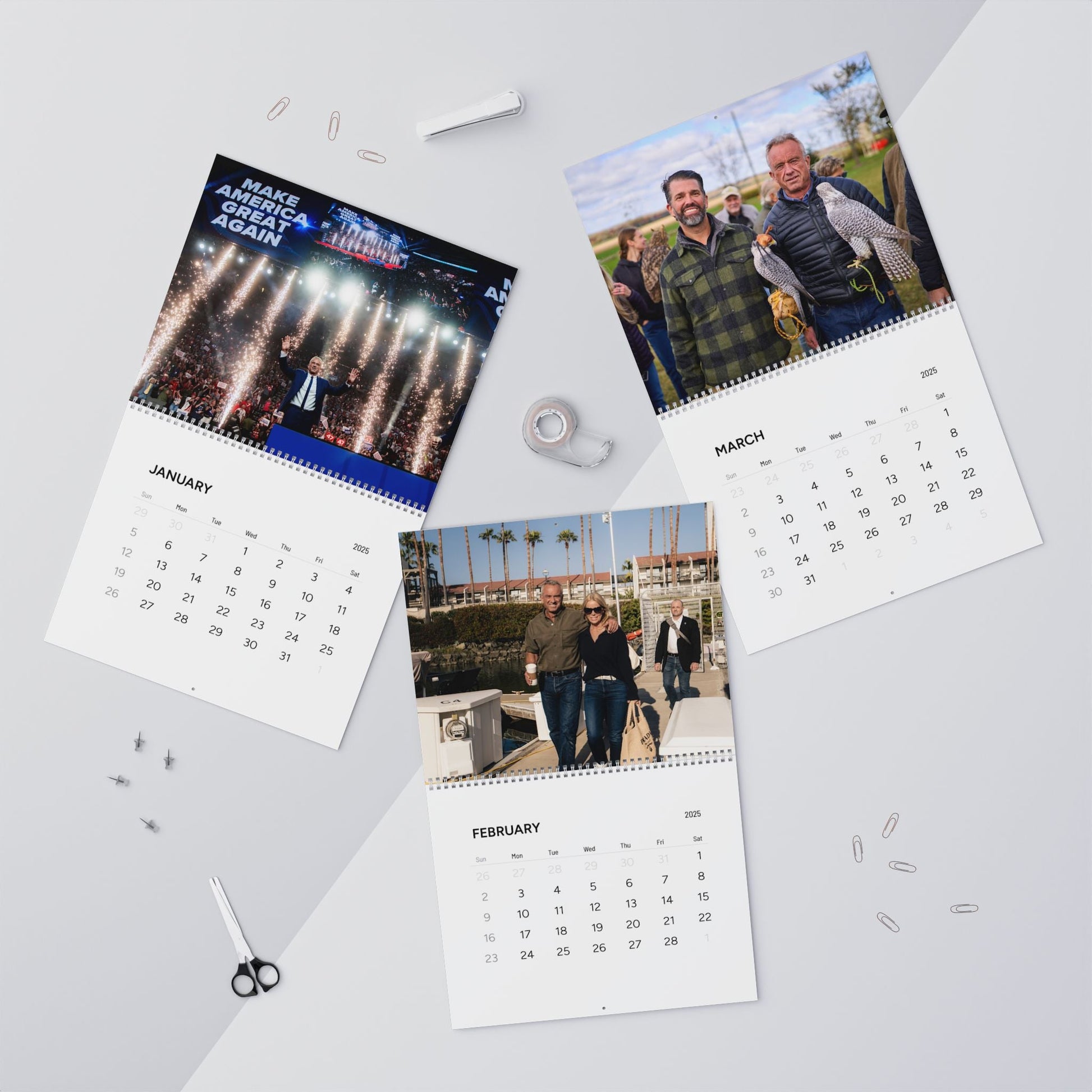 Kennedy Wall Calendar (2025) - Team Kennedy Official Merchandise