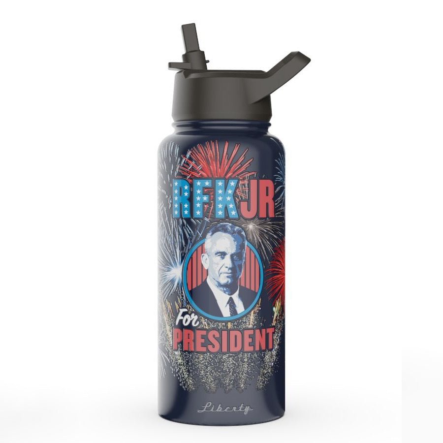 Limited Edition RFK Jr. Firework Water Bottle - Team Kennedy Official Merchandise