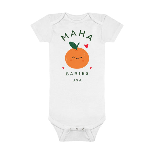 MAHA Babies Onesie® Organic Baby Bodysuit - Team Kennedy Official Merchandise