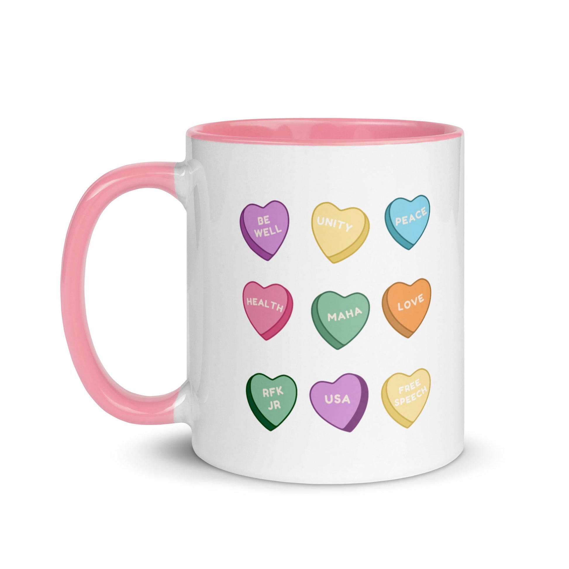 MAHA Candy Hearts Mug with Color Inside - Team Kennedy Official Merchandise