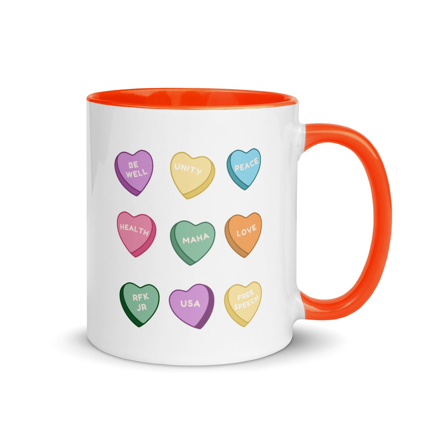 MAHA Candy Hearts Mug with Color Inside - Team Kennedy Official Merchandise