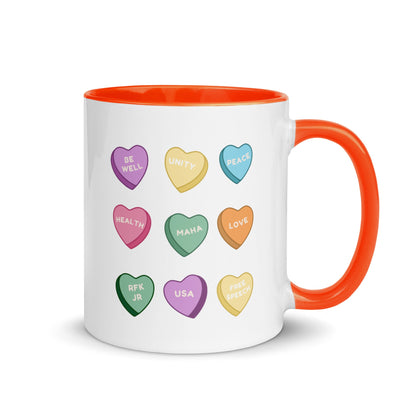 MAHA Candy Hearts Mug with Color Inside - Team Kennedy Official Merchandise