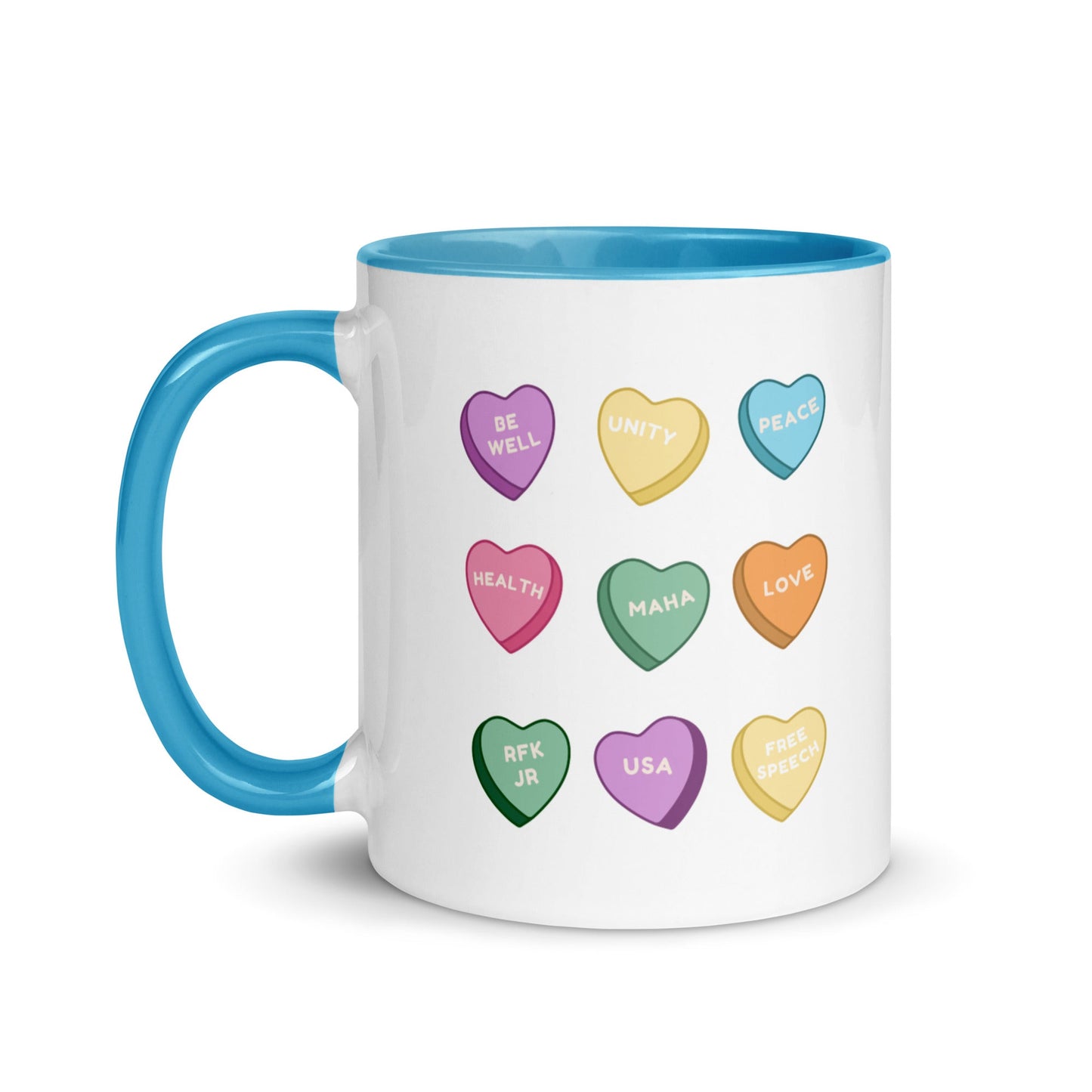 MAHA Candy Hearts Mug with Color Inside - Team Kennedy Official Merchandise