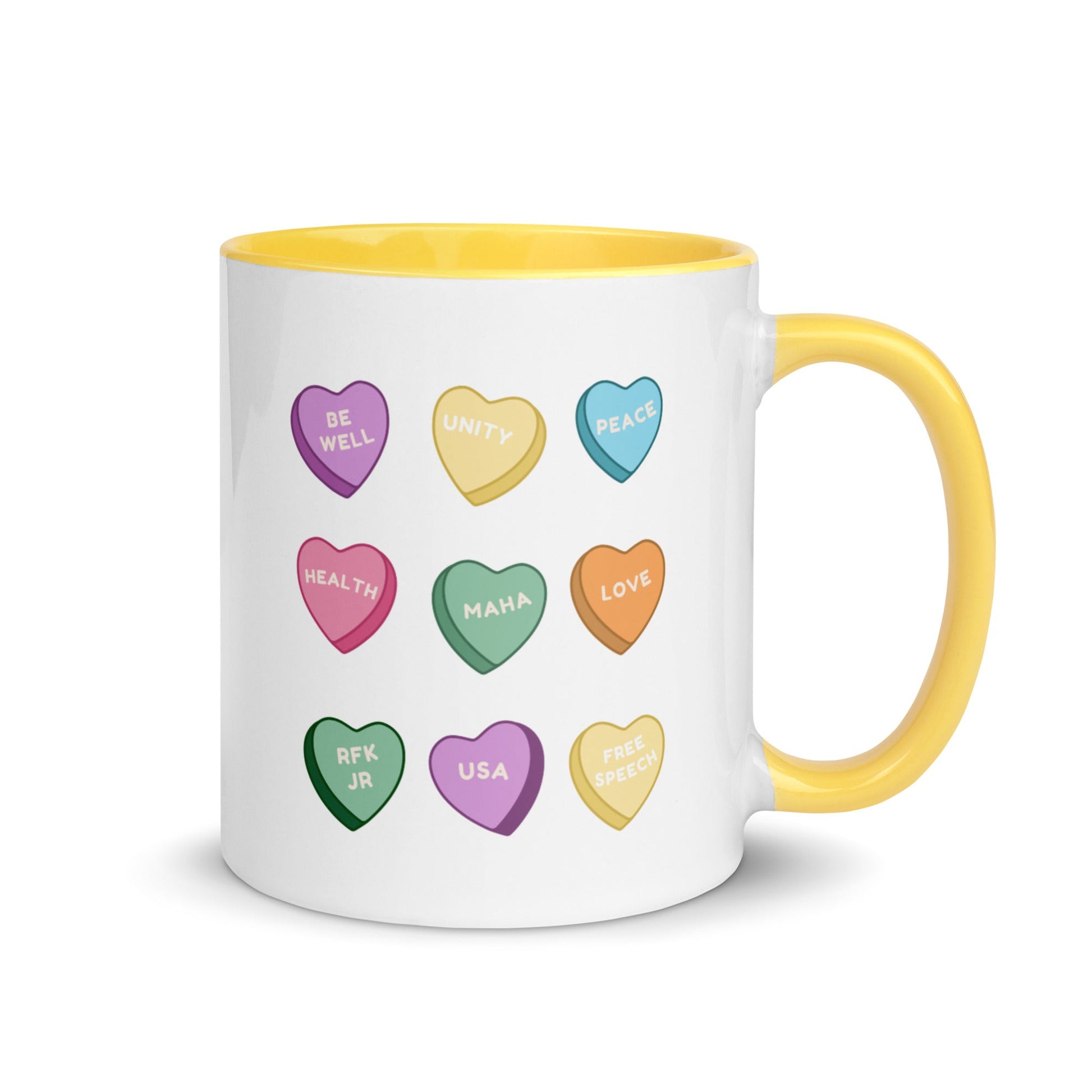 MAHA Candy Hearts Mug with Color Inside - Team Kennedy Official Merchandise