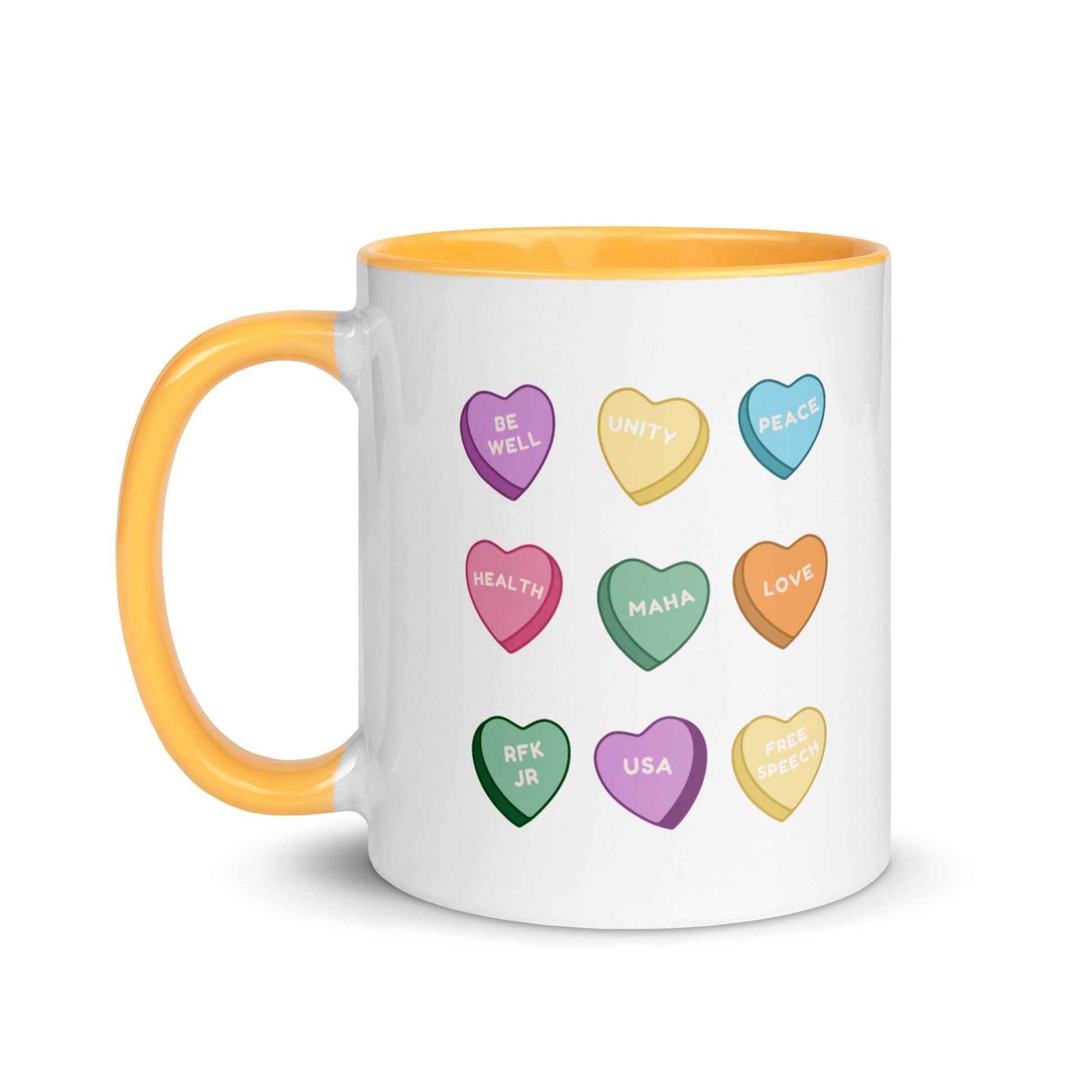 MAHA Candy Hearts Mug with Color Inside - Team Kennedy Official Merchandise