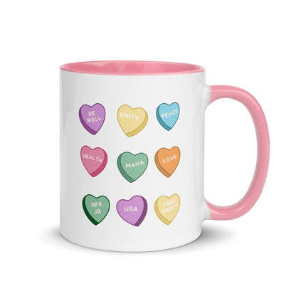 MAHA Candy Hearts Mug with Color Inside - Team Kennedy Official Merchandise